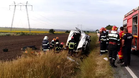 Trei persoane au murit într-un accident rutier grav, produs pe DN22, în județul Constanța