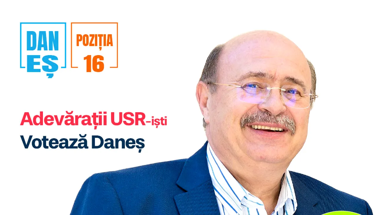 Alegeri locale. Mihai Daneș - Candidat independent: Adevărații USR-iști nu se abat de la principii!