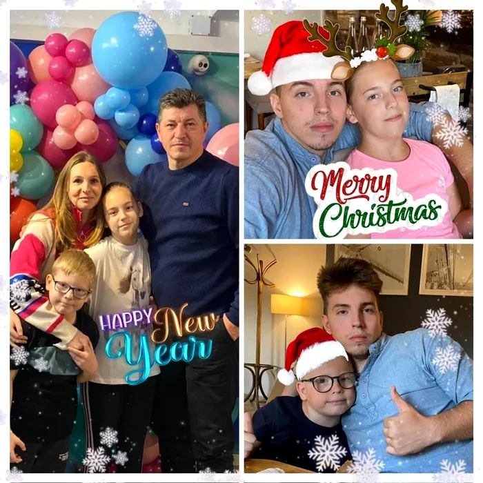 Simona Amânar, alături de familia sa