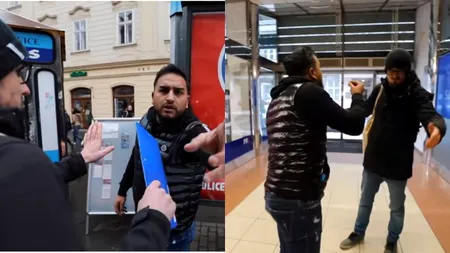 Escroci care se prefăceau că strâng bani pentru copiii cu dizabilități, demascați în Praga de jurnaliști. Cum acționau bărbații | VIDEO