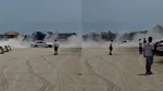 Ce amendă a primit un șofer care a intrat cu un bolid de lux pe plaja din Constanța pentru a face drifturi. Ce arată legea