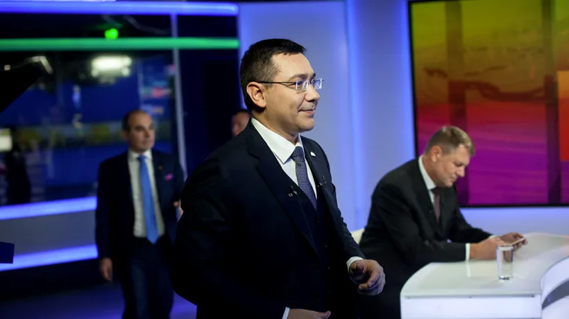 Mediafax Monitorizare: 41-37 - scorul Ponta-Iohannis la minute, în prima dezbatere electorală