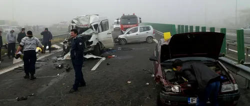24 de oameni, încă internați după accidentul de pe A2