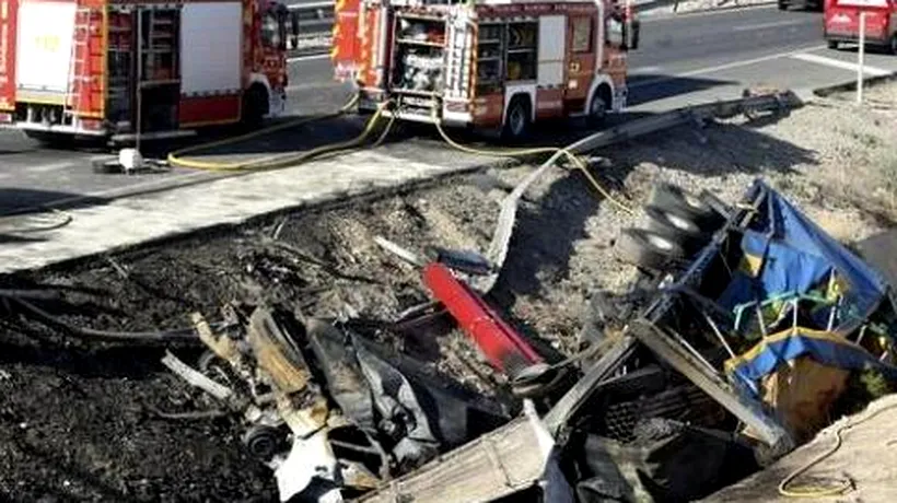 MAE confirmă că opt români au murit într-un accident rutier produs în Spania