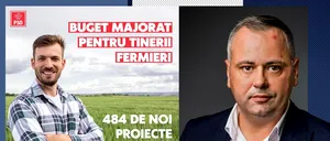 Florin Barbu: 20 de milioane euro ÎN PLUS pentru tineri fermieri / „Vor fi semnate contractele de finanțare pentru aproape 1300 de tineri”