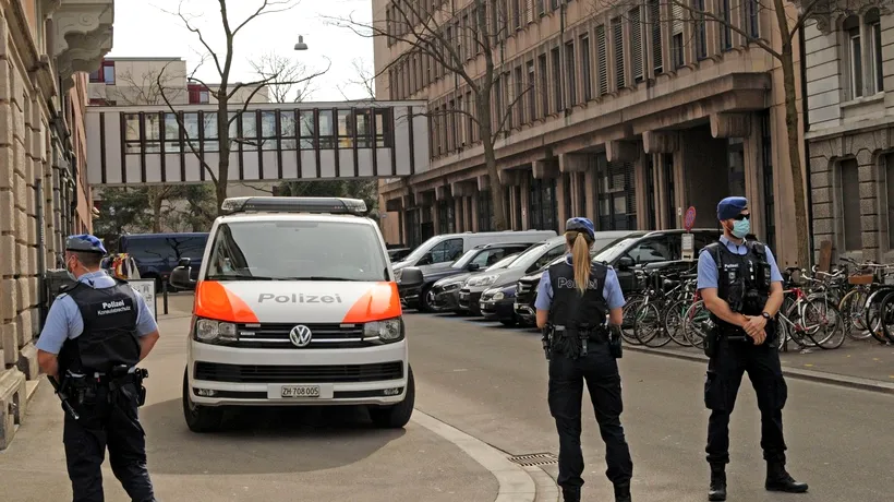Doi oameni au murit în Elveția, după ce un cetățean german a deschis focul împotriva poliției din Zurich