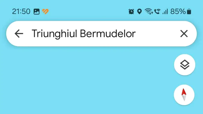 Ce îți apare pe telefonul mobil, dacă încerci să cauți TRUNGHIUL Bermudedelor