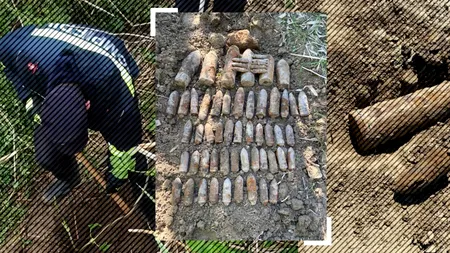 EXCLUSIV VIDEO | 1.000 de obuze din Al Doilea Război Mondial, descoperite pe șantierul Autostrăzii A7