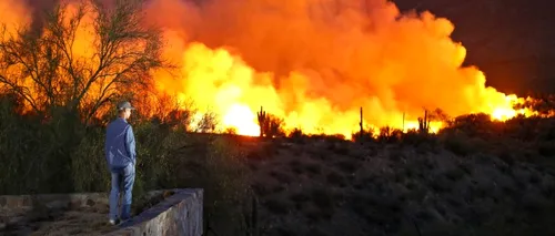 Incendiu periculos în Arizona, după prăbușirea unui avion de vânătoare F-16