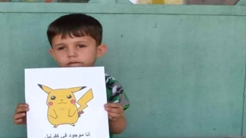 Pokemon Go în Siria. Mesajul sfâșietor afișat de copiii sirieni
