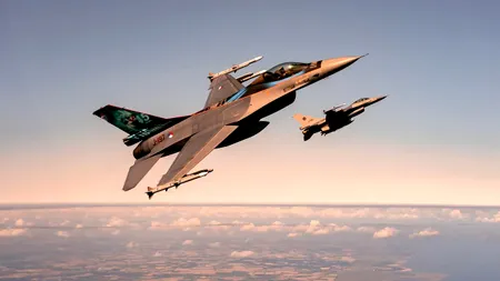 Mesaj RO-Alert în Tulcea. Posibile căderi de obiecte din spațiul aerian. Aviația de vânătoare patrulează pentru monitorizarea situației