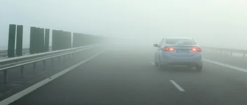Avertizare Infotrafic: Ceață densă pe autostrada A1 Sibiu -Deva și pe Autostrada Soarelui