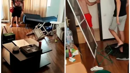 VIDEO | Apartament din Mamaia Nord, devastat de un grup de tineri petrecăreți. Imaginile dezastrului au ajuns pe rețelele de socializare