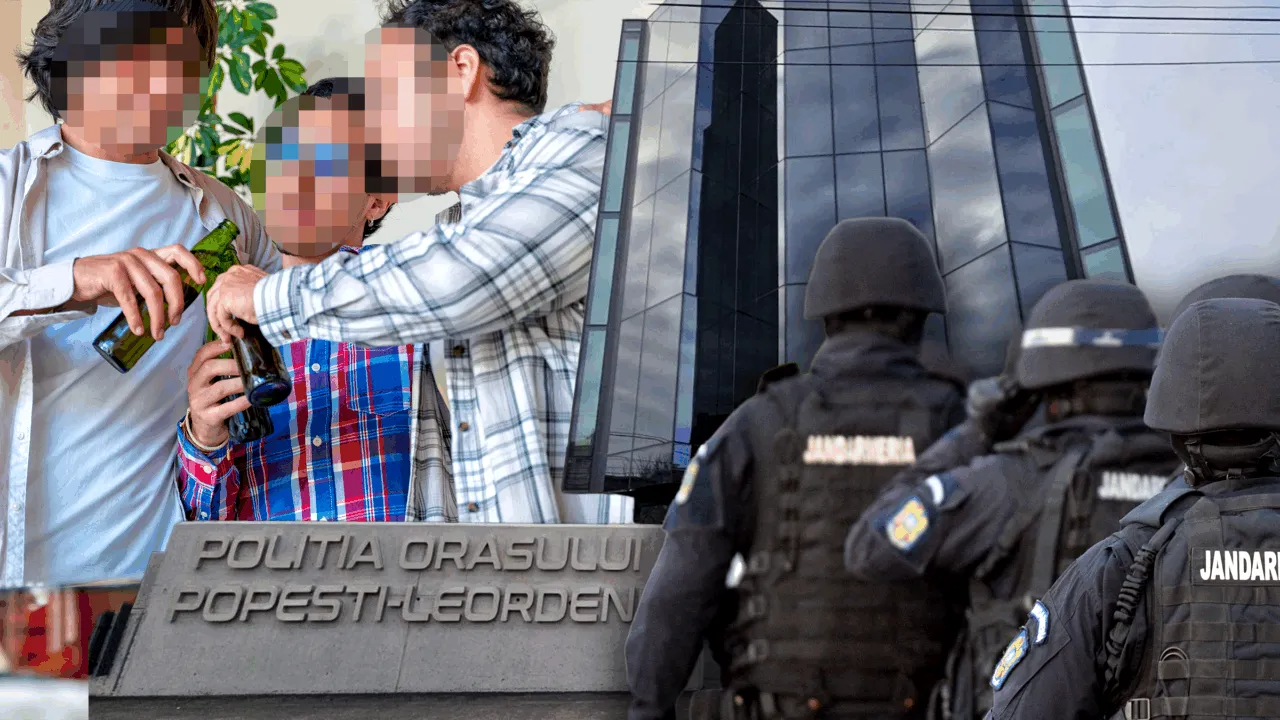 Trei bătăuși beți au asediat clădirea Poliției din Popești Leordeni. În sediu, era la lucru doar o femeie care a sunat, la rândul ei, tot la Poliție