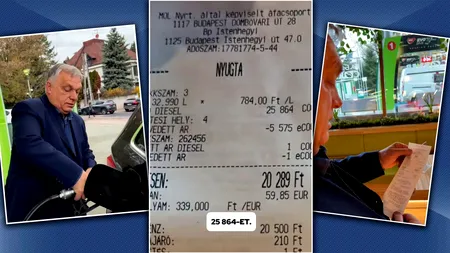 Viktor Orbán a verificat cu ochii lui „prețul protejat” la pompă în Ungaria. Cât a plătit premierul maghiar pentru 33 de litri de motorină