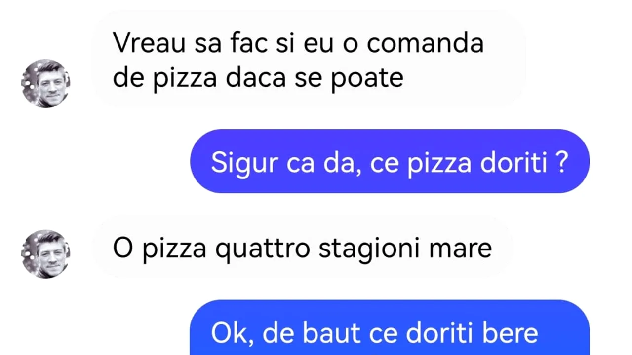Bancul de sâmbătă | „Vreau să fac și eu o comandă de pizza”