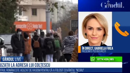 GÂNDUL LIVE. Gabriela Firea, despre cazul arbitrului Colțescu, acuzat de rasism: Nu încurajez un astfel de comportament! - VIDEO