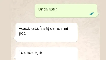 Bancul de duminică | „Sunt acasă, tată. Învăț de nu mai pot!”
