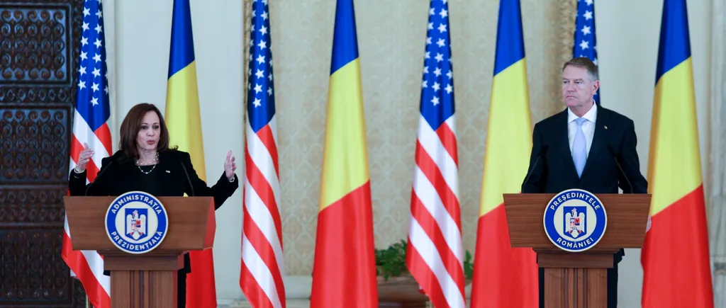 UPDATE | Kamala Harris, Vicepreședintele SUA, declarații de presă la Palatul Cotroceni împreună cu președintele Klaus Iohannis. Mesajul oficialului american - VIDEO