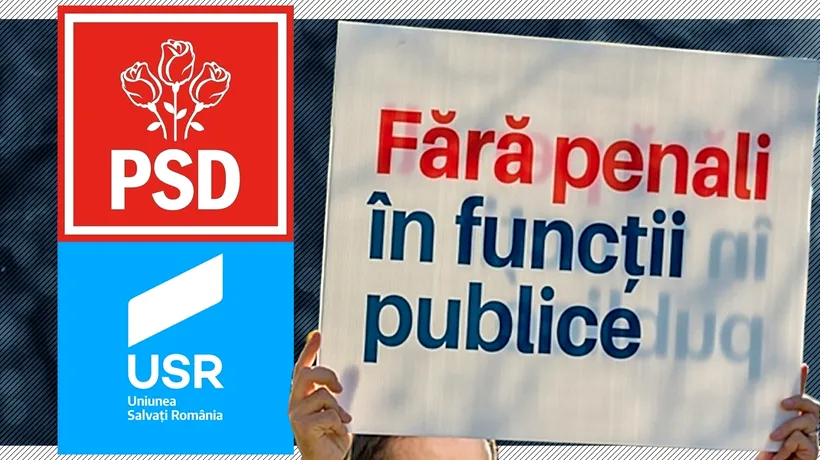 PSD: Sloganul USR „Fără penali în funcții publice” devine astfel cea mai mare minciună politică și cel mai dezgustător act de trădare a electoratului