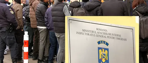 EXCLUSIV VIDEO | Zeci de migranți așteaptă cu orele la coadă pentru actele de ședere în România. Vreau să-mi reînnoiesc buletinul. În țara mea sunt probleme, în România este bine