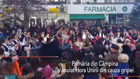 HORA UNIRII, anulată de GRIPĂ la Câmpina