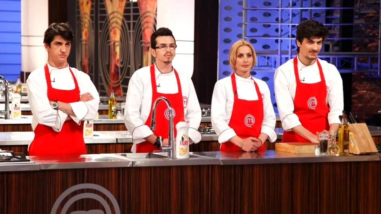 MASTERCHEF, lider de audiență. Mimi, Alex D''Artagnan, Petru și Bogdan se luptă pentru titlul de MasterChef și 50.000 de euro