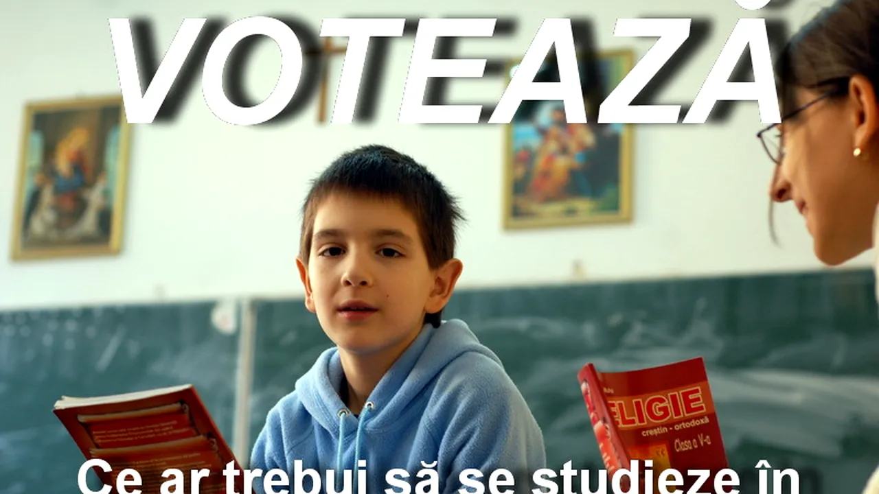 SONDAJ. Ce ar trebui să se studieze în școli? Religie sau Istoria religiilor?