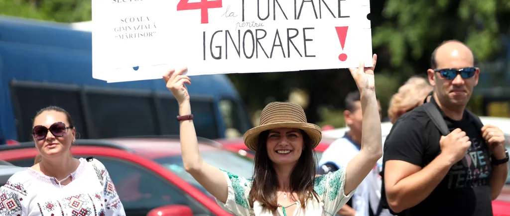 Sindicaliștii din educație anunță un nou protest în Capitală. Ce ar putea opri GREVA dascălilor? ”Totul depinde de Guvernul României