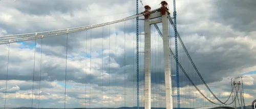 VIDEO spectaculos cu cel mai mare pod din România și al treilea din Europa. „Golden Gate” de Brăila ar putea depăși termenul anunțat inițial