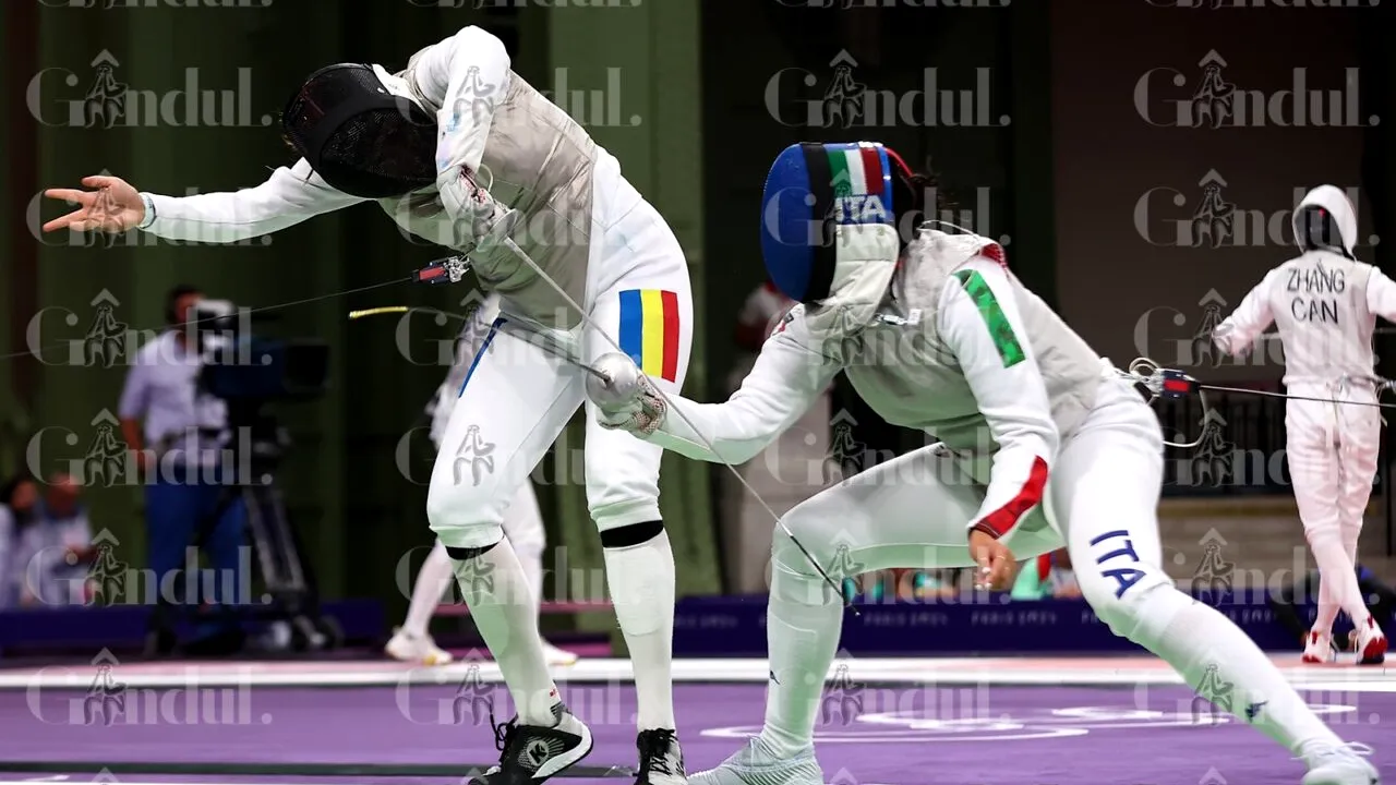 Mălina Călugăreanu, învinsă în optimile de finală în proba de floretă