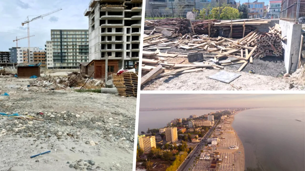 Urbanism haotic în Mamaia Nord, proiecte imobiliare controversate, autoritățile tac. SURSE: Lucrări fără autorizație, proiecte modificate „din mers”, structură de beton armat ridicată chiar pe plajă. „Legea nu este aplicată egal pentru toți”