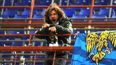 Fanul singuratic care a impresionat Italia