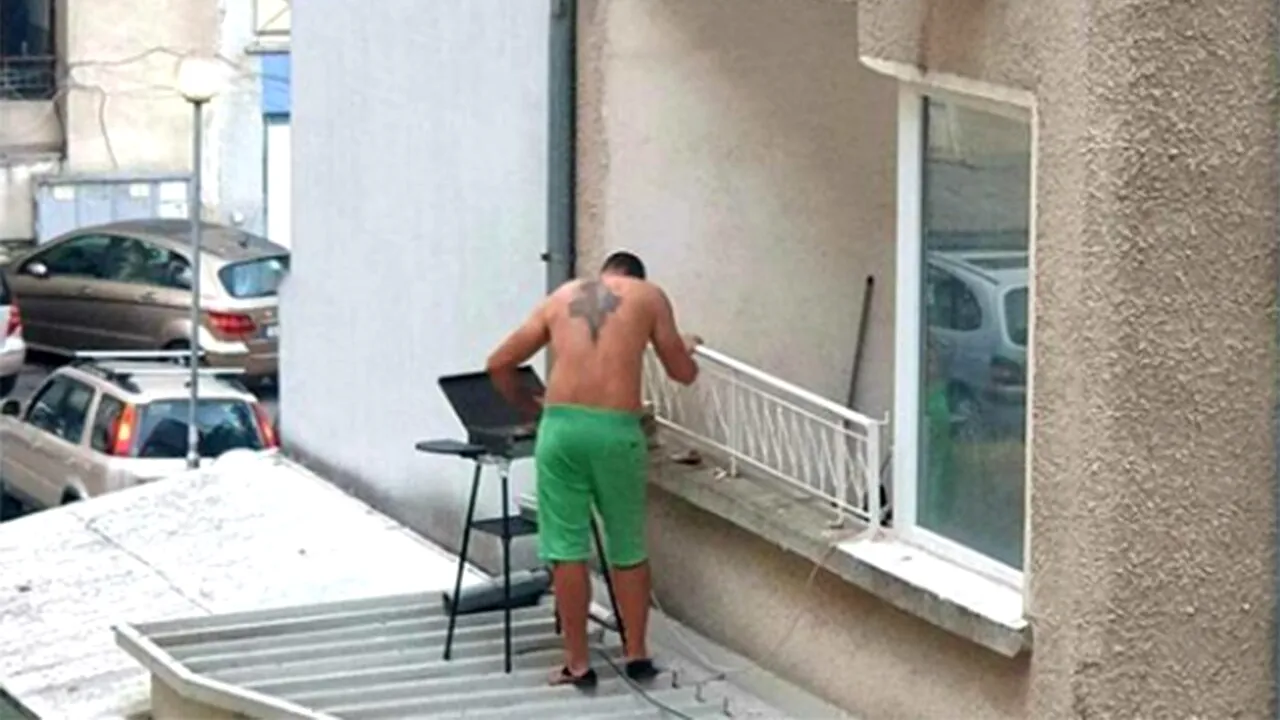 Nu e o glumă! Turiști moldoveni, prinși făcând GRĂTARUL în balconul unei camere de hotel din Thassos