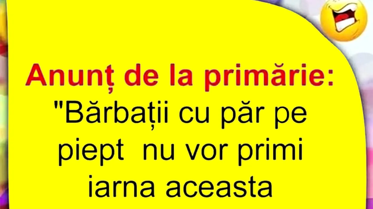 BANCUL ZILEI | Anunț de la Primărie