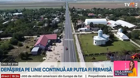 Depășirea pe linie continuă simplă sau dublă ar putea fi PERMISĂ. În ce condiții