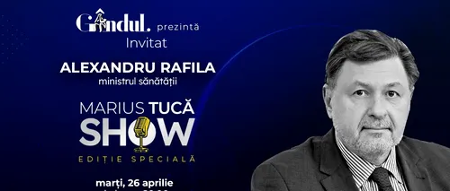 Marius Tucă Show începe marți, 26 aprilie, de la ora 20.00, live pe gandul.ro cu o nouă ediție specială