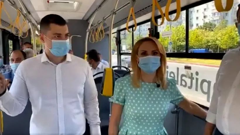 PROIECT-PILOT. Autobuzele vor putea circula și pe linia de tramvai. Gabriela Firea: ”Călătorii pot să schimbe tramvaiul cu autobuzul mult mai rapid”