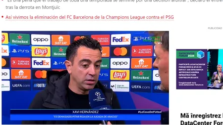 Istvan Kovacs, DEZASTRU la Barcelona - PSG! Xavi l-a mitraliat. Știm prima semifinală de Liga Campionilor