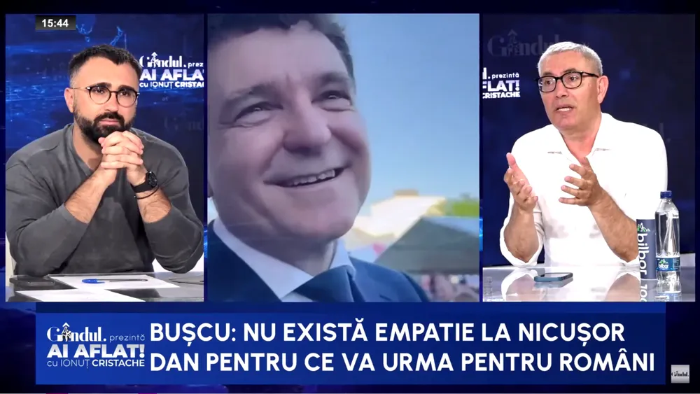 Doru Bușcu: „Bolojan are o misiune tehnică. Nicușor Dan trebuie să joace rolul de părinte al națiunii”