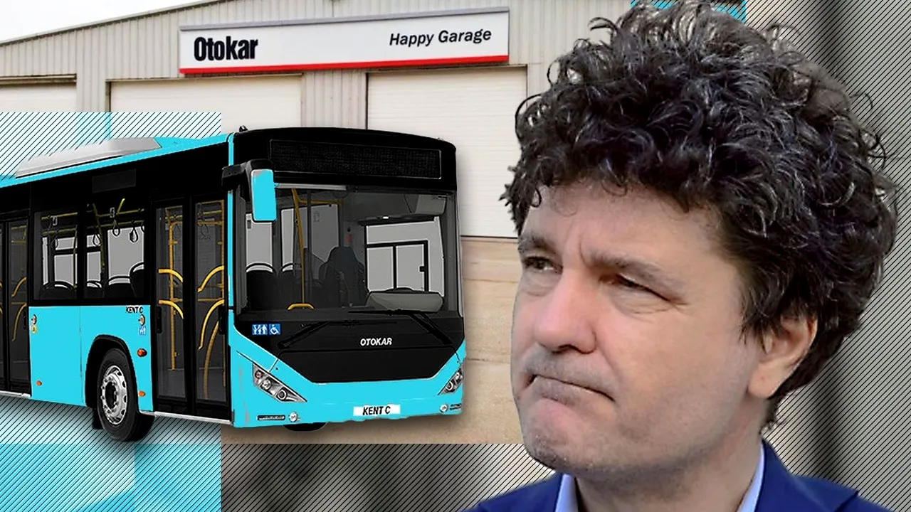 EXCLUSIV | Nicușor Dan, altă belea pe cap! Se cere falimentul firmei care asigură service-ul autobuzelor Otokar din București. Happy Garage SRL este deținută de un playboy de Dorobanți care face tunning și articole de pielărie, fiind plin de datorii