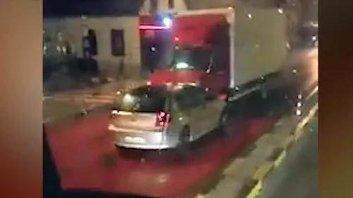 Accident produs în Brașov de un șofer beat, filmat când conduce pe contrasens 