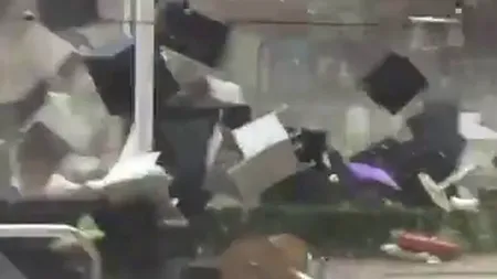 Momente de groază în Timișoara, în timpul furtunii devastatoare