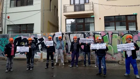 Salariații Companiei Consolidări din București nu și-au luat salariile din decembrie 2020. Au ieșit în stradă la „protestul foamei”. Ce răspunde Primăria Capitalei