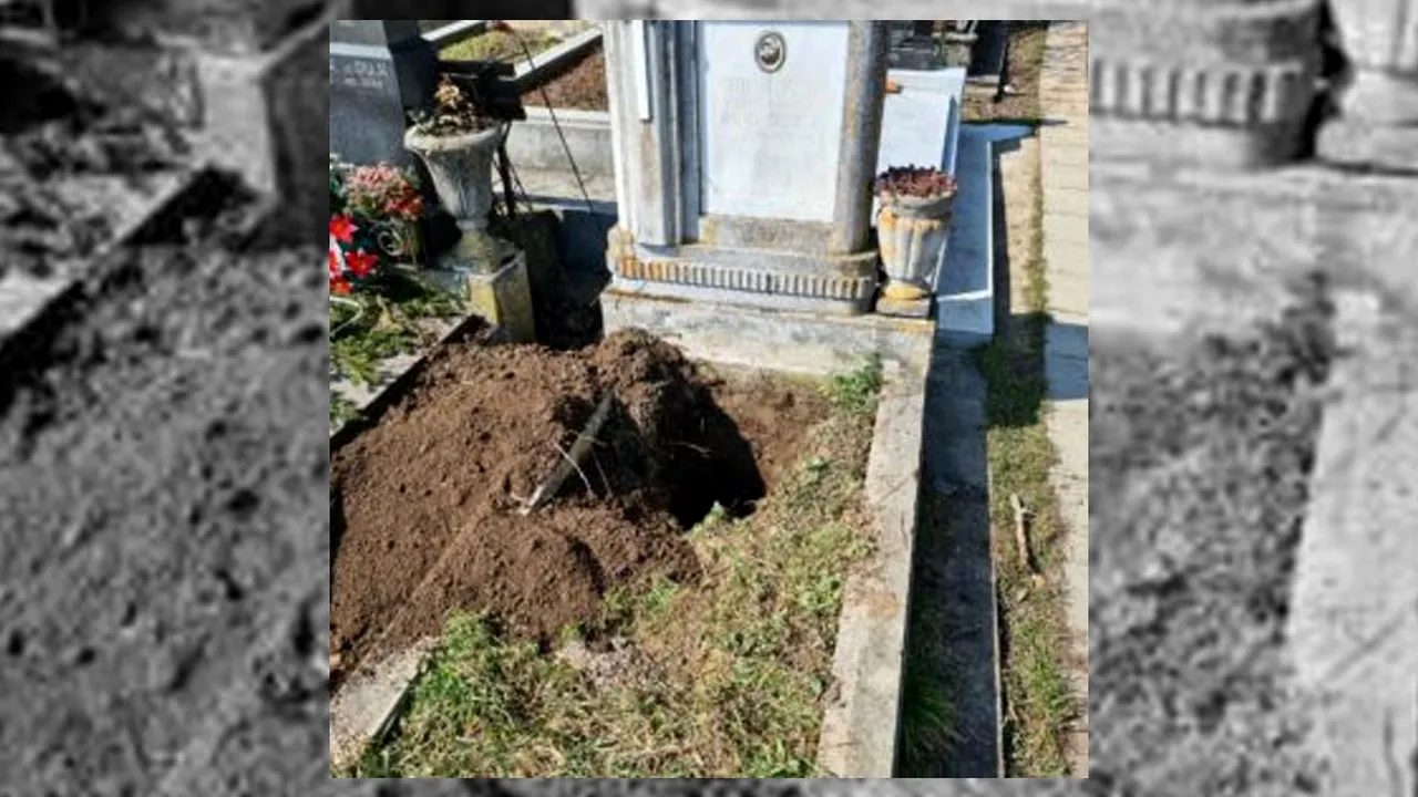 Un nepot și-a dezmembrat bunica în CIMITIR. Tânărul o bănuia pe răposată că ascunde COMORI în coșciug