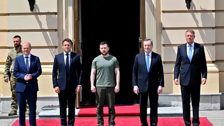 Toți oamenii președintelui Zelenski. Cine sunt liderii care au vizitat Ucraina înaintea lui Emmanuel Macron?