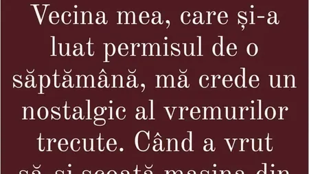 BANCUL ZILEI | 