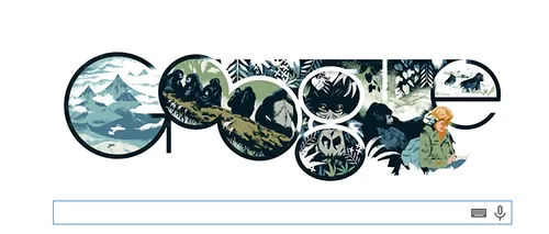 DIAN FOSSEY Google Doodle. DIAN FOSSEY, femeia care și-a dedicat viața animalelor, omagiată de Google