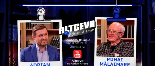 Cunoscutul actor Mihai Mălaimare este invitat la podcastul ALTCEVA cu Adrian Artene