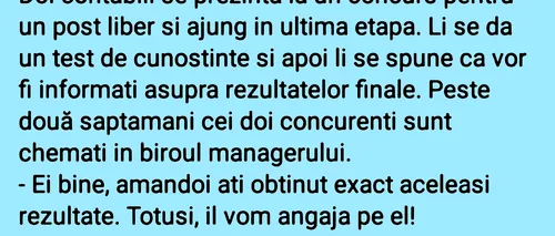 BANCUL ZILEI | Concurs între contabili